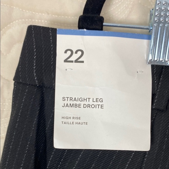 NEW Reitmans Pinstripe Dress Pants Size 22 Tall High Rise - Picture 4 of 14